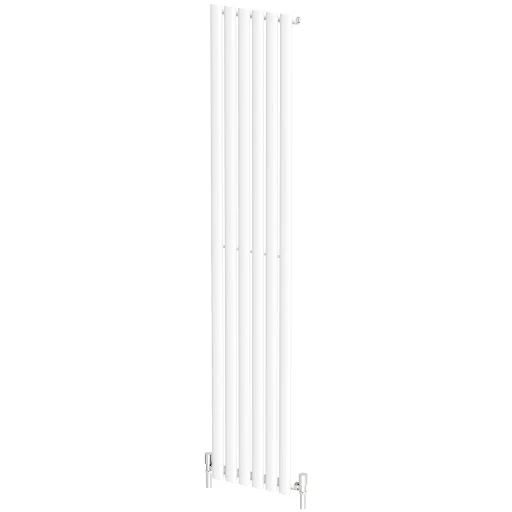 DuraTherm Vertical Oval Tube Single Panel Designer Radiator - 1800 X 360mm White 8 DuraTherm Vertical Oval Tube Single Panel Designer Radiator - 1800 X 360mm White - Image 6