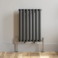 DuraTherm Horizontal Oval Tube Single Panel Designer Radiator - 600 X 420mm Anthracite -Heating Equipment Store ad19e22c 891c 4a5c ace1 97fe4cb6fc76