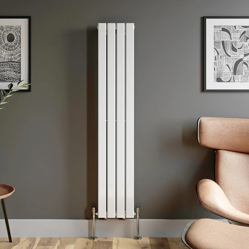 DuraTherm Vertical Single Flat Panel Designer Radiator - 1600 X 300mm White 6 DuraTherm Vertical Single Flat Panel Designer Radiator - 1600 X 300mm White - Image 4