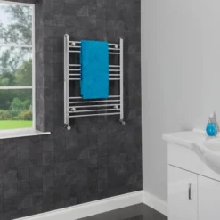 Essentials Heated Towel Rail Chrome 750 X 600mm Flat -Heating Equipment Store af202a96 eb78 46c8 adab df117094966e