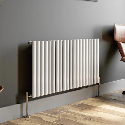 DuraTherm Horizontal Oval Tube Single Panel Designer Radiator - 600 X 1200mm White 5 DuraTherm Horizontal Oval Tube Single Panel Designer Radiator - 600 X 1200mm White - Image 3