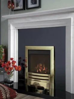 Flavel Calibre Balanced Flue Manual Control Gas Fire Brass