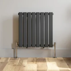 DuraTherm Horizontal Single Flat Panel Designer Radiator - 600 X 604mm Anthracite -Heating Equipment Store b9f51d68 74d4 470a 8075 d1d17dd890e0
