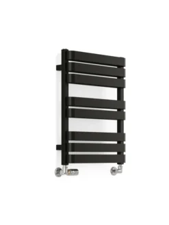 Terma Warp T Bold Heated Towel Rail 655x500mm Matt Black - WGWTB065050-KS95SX
