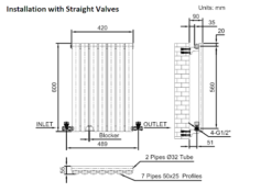 DuraTherm Horizontal Oval Tube Single Panel Designer Radiator - 600 X 420mm Anthracite -Heating Equipment Store bfe77175 4d75 4ec3 82e4 29bd8ff0b577