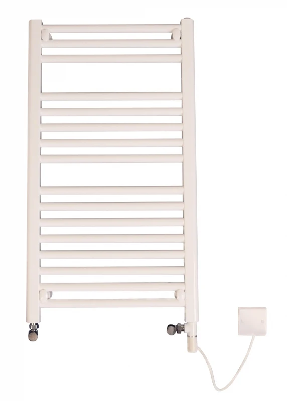 Discount Straight Dual Fuel White Towel Rail 1172mm X 750mm - 7M11DF 3 Discount Straight Dual Fuel White Towel Rail 1172mm X 750mm - 7M11DF