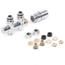 Terma 50mm Left Sided Straight Integrated H Block Valve Set Chrome - WRZT5G3CRCRO -Heating Equipment Store c61bf697 d154 442d 8e65 6c2cee1809fa