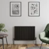 DuraTherm Horizontal Double Flat Panel Designer Radiator - 600 X 912mm Black