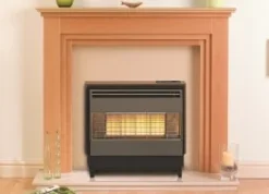 Robinson Willey Firegem Visa Highline Deluxe Teak Gas Fire