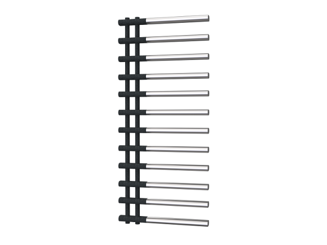 Radox Linx Two Tone Towel Rails Chrome And Black Pearl - RXLX-1150500-TT 3 Radox Linx Two Tone Towel Rails Chrome And Black Pearl - RXLX-1150500-TT