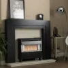 Robinson Willey Firegem Visa Highline Black / Chrome Gas Fire