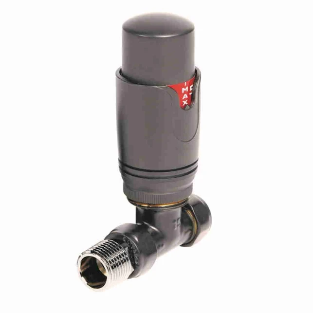 Towelrads Anthracite 15mm Round TRV Straight Valve - 125012 3 Towelrads Anthracite 15mm Round TRV Straight Valve - 125012