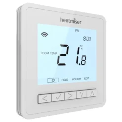Heatmiser NeoAir V3 Smart Thermostat - Glacier White - NEOAIR V3-M W