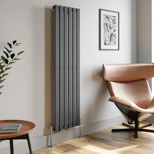 DuraTherm Vertical Single Flat Panel Designer Radiator - 1600 X 452mm Anthracite 5 DuraTherm Vertical Single Flat Panel Designer Radiator - 1600 X 452mm Anthracite - Image 3