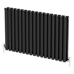 DuraTherm Horizontal Oval Tube Double Panel Designer Radiator - 600 X 1020mm Black -Heating Equipment Store e651c4ce 8caf 4b29 89f0 7a0334c3fcfd