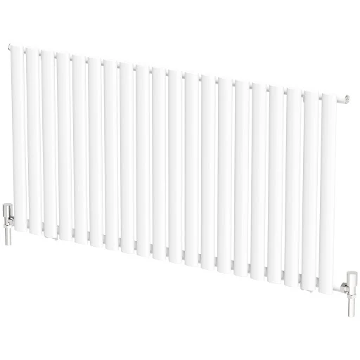 DuraTherm Horizontal Oval Tube Single Panel Designer Radiator - 600 X 1200mm White 8 DuraTherm Horizontal Oval Tube Single Panel Designer Radiator - 600 X 1200mm White - Image 6