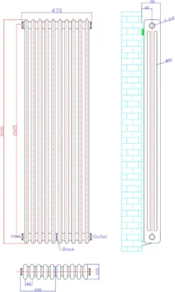 Park Lane Traditional Vertical Colosseum Triple Bar Column Radiator Anthracite - 1600 X 470mm -Heating Equipment Store ef67d427 5362 48d2 8670 0120e7bc00fe 1