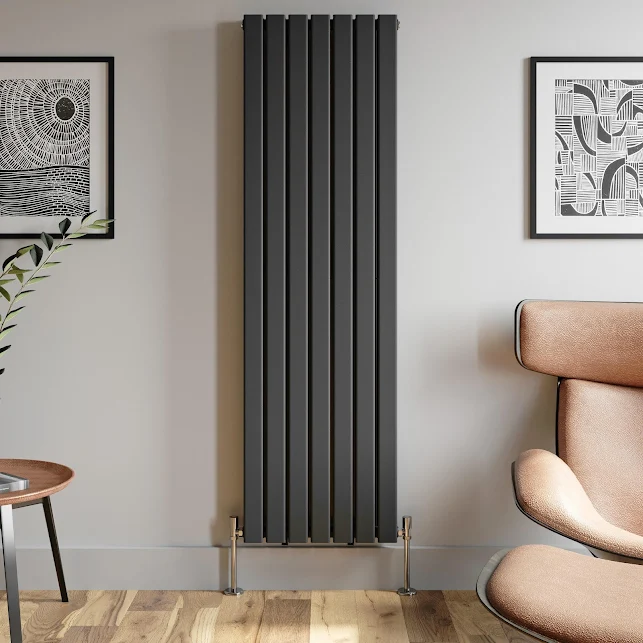 DuraTherm Vertical Double Flat Panel Designer Radiator - 1800 X 532mm Anthracite 6 DuraTherm Vertical Double Flat Panel Designer Radiator - 1800 X 532mm Anthracite - Image 4