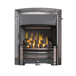 Valor Masquerade Full Depth Convector Gas Fire Black Nickel