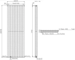 DuraTherm Vertical Oval Tube Double Panel Designer Radiator - 1800 X 600mm White -Heating Equipment Store f3607b62 b518 443b 9563 b0969c7be92c