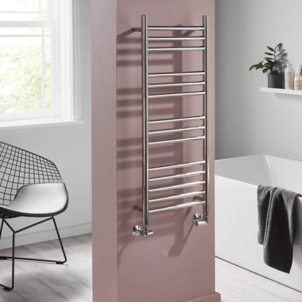 Towelrads Eversley Polished Stainless Steel Heated Towel Rail 1000x500mm - 136031 3 Towelrads Eversley Polished Stainless Steel Heated Towel Rail 1000x500mm - 136031