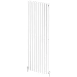 DuraTherm Vertical Oval Tube Double Panel Designer Radiator - 1800 X 600mm White -Heating Equipment Store f710c883 497c 40df b797 6e138d017225