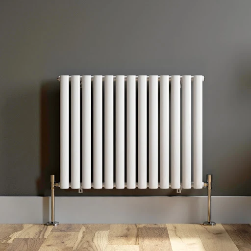 DuraTherm Horizontal Oval Tube Single Panel Designer Radiator - 600 X 780mm White 6 DuraTherm Horizontal Oval Tube Single Panel Designer Radiator - 600 X 780mm White - Image 4