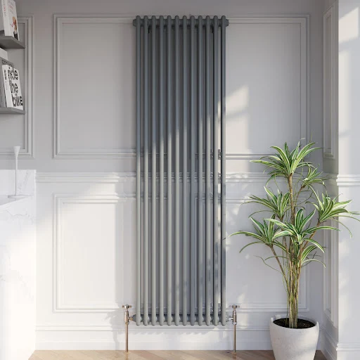 Park Lane Traditional Vertical Colosseum Double Bar Column Radiator Anthracite - 1800 X 560mm 3 Park Lane Traditional Vertical Colosseum Double Bar Column Radiator Anthracite - 1800 X 560mm