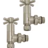 Ultraheat 15mm Modern Cross Head Angled Manual Radiator Valve And Lockshield Pack - Brushed Matt - QUA850S 1 Ultraheat 15mm Modern Cross Head Angled Manual Radiator Valve And Lockshield Pack - Brushed Matt - QUA850S -Heating Equipment Store fab983d7 5d85 4820 8768 e5a72da01f7b